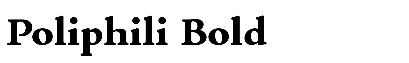 Poliphili Bold